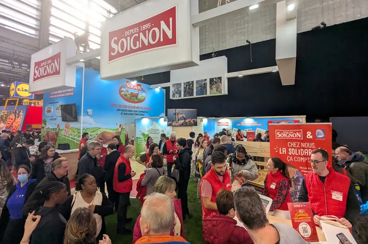Le stand Soignon au salon de l'agriculture