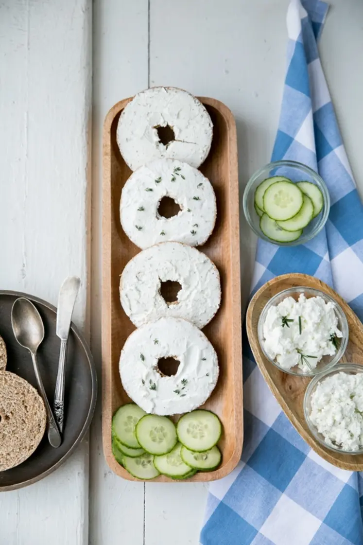 <em class="placeholder">Bagels au chèvre fouetté aux herbes</em>