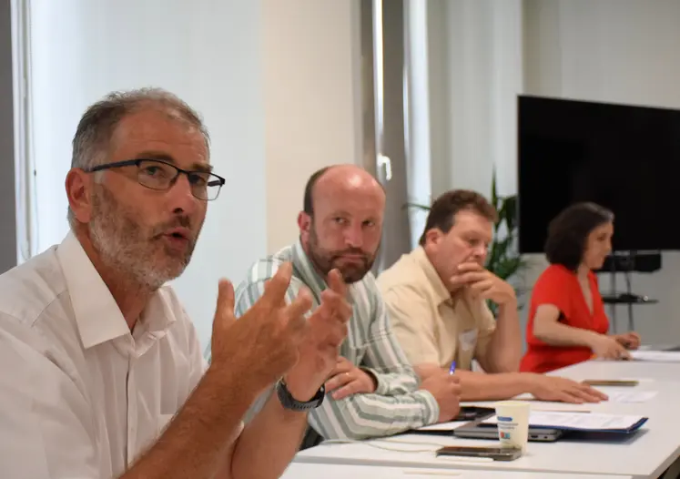 Mickaël Lamy, Henri Triballat et Joël Mazars