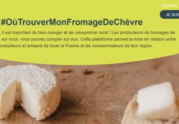 Le site  outrouvermonfromagedechevre.fr qui recense les fromagers fermiers de France a été mis en place pendant le confinement grâce à l'Anicap. © Anicap