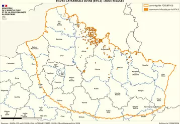 zone régulée au 22 août 2024