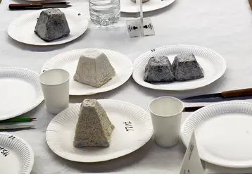 Fromages de chèvre en attente de dégustation 