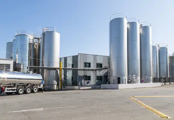 Usine de transformation du lait