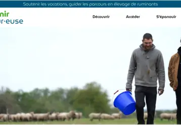 Capture d’écran de l’accueil du site Devenir éleveur·euse.
