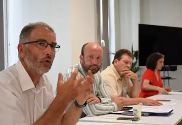 Mickaël Lamy, Henri Triballat et Joël Mazars