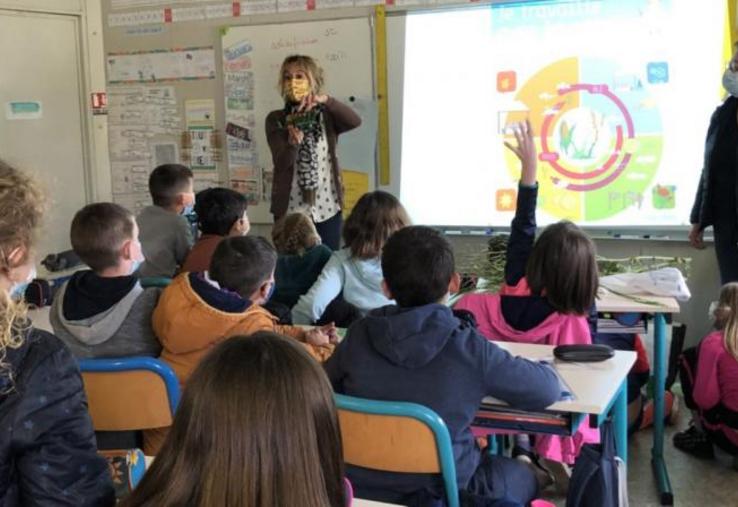 Les agriculteurs se sont déplacés dans les classes dans le cadre de l'opération Fermes ouvertes en raison de la crise sanitaire. L'espoir est d'accueillir les jeunes l'année prochaine dans les exploitations euroises l'année prochaine.