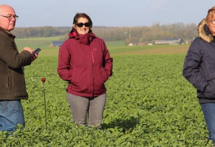 Laurent Vermersch, Sarah Pollet et Anne-Laure Marteau. Cette démarche volontaire concerne globalement une centaine d'agriculteurs pour un potentiel de 230.