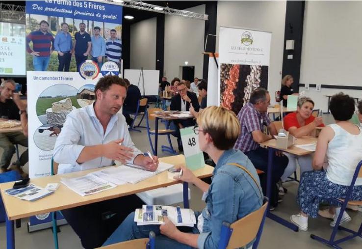 Les producteurs normands en recherche de nouveaux débouchés commerciaux ont profité de ces moments d'échanges avec les acheteurs pour présenter leurs gammes de produits ainsi que leurs spécificités.