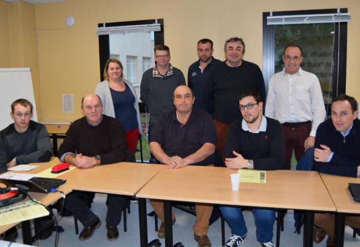 Le président de la section, Denis Gaillard (au centre), a été reconduit dans ses fonctions.