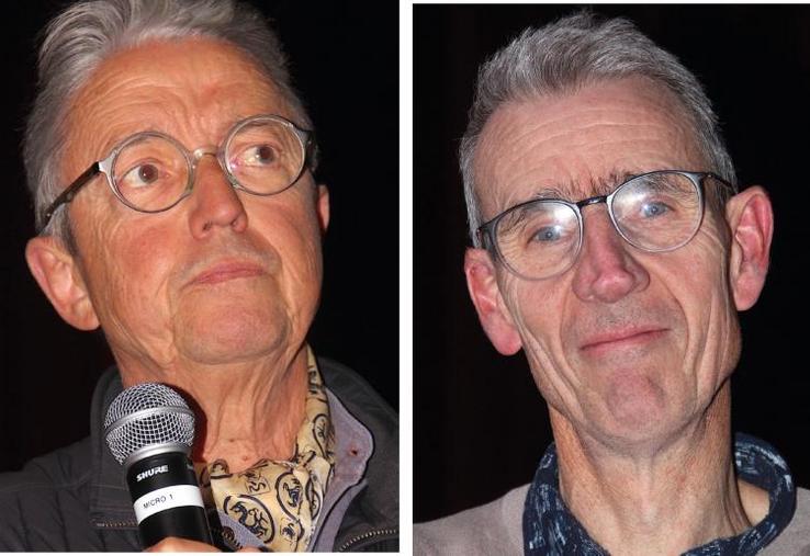 Joël Spirou (médecin) et Vincent Debandt (conseiller agriculture biologique) étaient les deux intervenants de la soirée. Deux proAB mais à l'approche très différente : politisée et radicale pour l'un, beaucoup plus pragmatique pour l'autre.