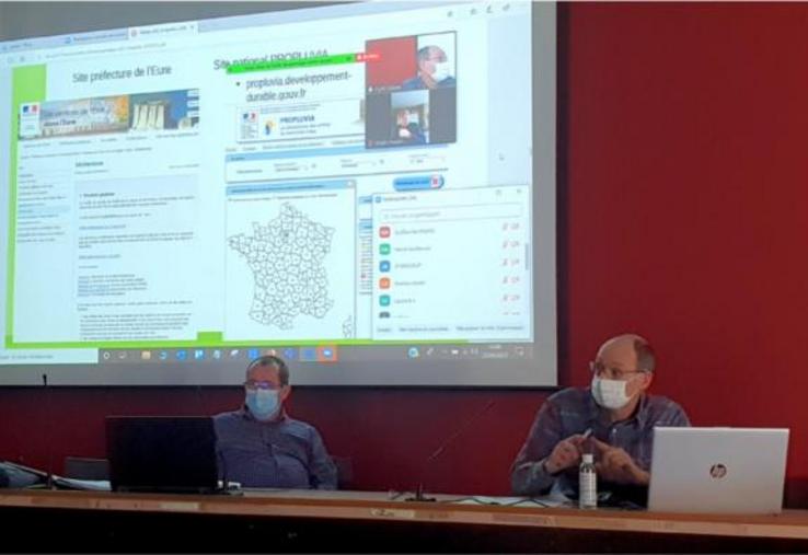 L’assemblée générale des irrigants de l’Eure s’est déroulée en visio lundi 22 mars, une trentaine d’adhérents y participait.