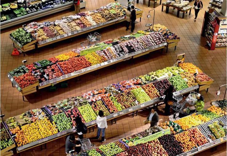 La grande distribution est en contact avec les producteurs
locaux.