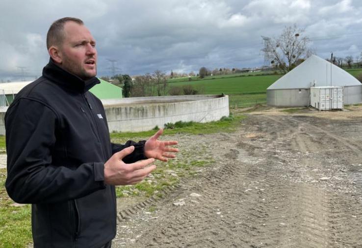 Boris Belliard, installé depuis 2012, a investi en 2018 dans une micro-méthanisation en cogénération.