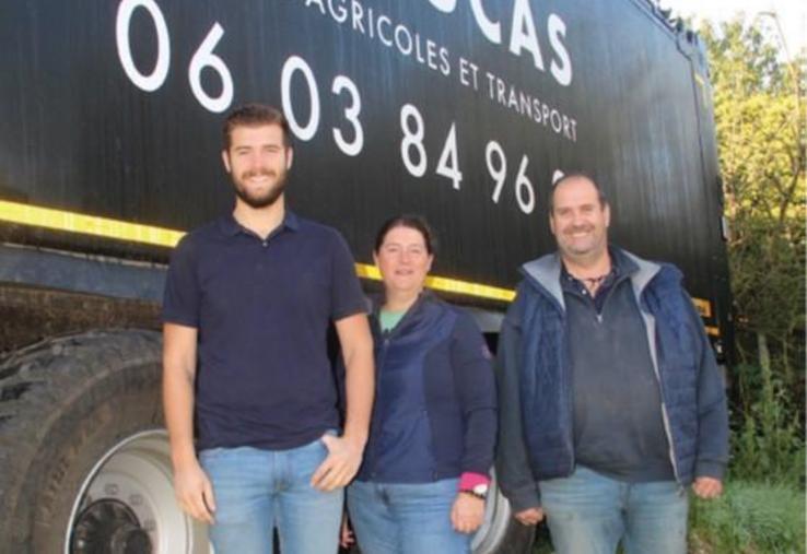 Lucas, Sandrine et Arnaud Clomenil ont créé l'ETA (Entreprise
de Travaux Agricole) Lucas pour consolider l'installation d'un jeune. Ils sont nouveaux adhérents d'EDT Normandie.