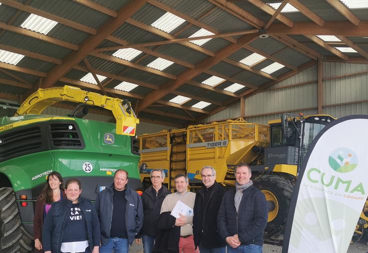 De g. à d. : Céline Collet, Gaëlle Guyomard, Jean-François Chauveau, Gilles Picard, Guillaume Burel, Denis Letellier, Vincent Leborgne sont prêts à accueillir tout le monde le 16 mai à Beuzevillette.