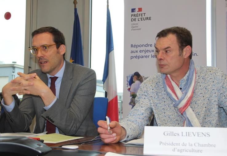 Gilles Lievens, président de la Chambre d'agriculture de l'Eure.