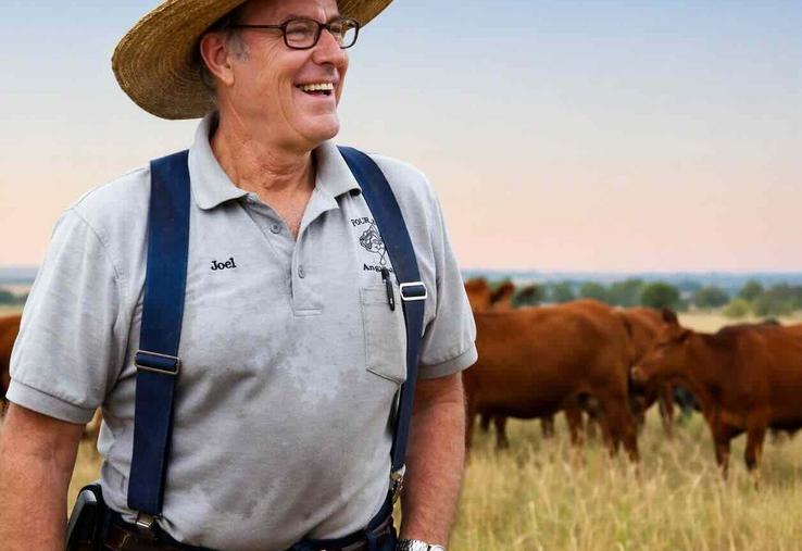 Le franc-parler de Joel Salatin lui vaut une réputation
de " fermier rebelle ".