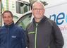 Benjamin Benard (Néolait) et Stéphane Michel (SCS Hoste) au Gaec du lieu Mathieu à St-Philibert-des-Champs (14) : un service ++ et une collaboration efficace au service de la protection des cultures.