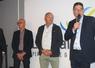 Benoit Vaultier, Frédéric David, Vincent Lemonnier et Thierry Hulmer. Littoral Normand est sur de bons rails. Quoi de plus logique pour une structure qui a commencé par un échange dans un wagon du Paris Cherbourg entre Frédéric David (14) et Thierry Hulmer (50).