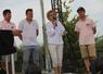Au moment des discours officiels avec Gilles Lievens et Isabelle Vauquelin.