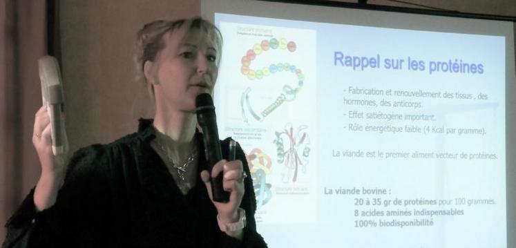 Patricia Poignet diététicienne-nutritionniste rappelle
l’importance de manger de la viande rouge pour avoir
de la force.
