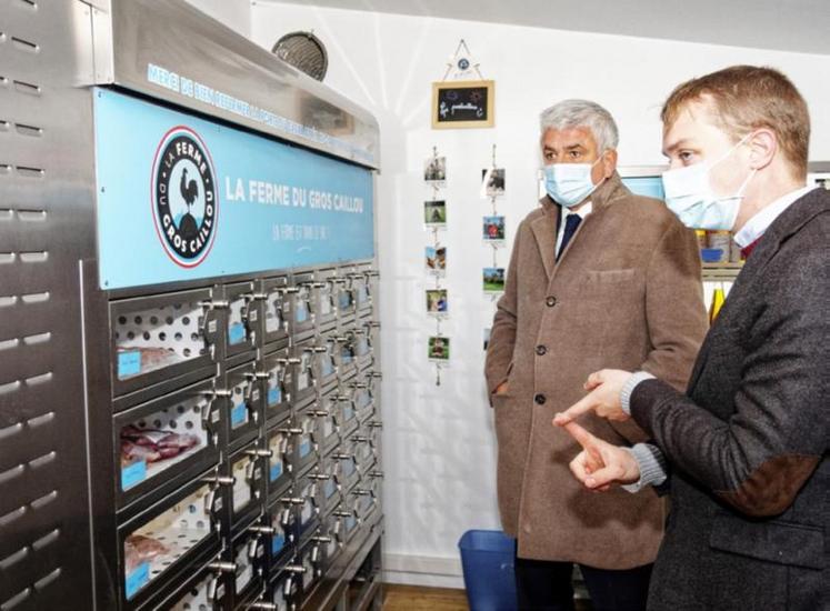 Marc-Antoine Rabel a détaillé le fonctionnement des casiers
en accès libre.