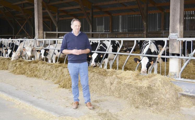 Bonny Van Ranst sur son exploitation à Houlbec-Cocherel.