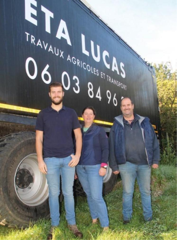 Lucas, Sandrine et Arnaud Clomenil ont créé l'ETA (Entreprise
de Travaux Agricole) Lucas pour consolider l'installation d'un jeune. Ils sont nouveaux adhérents d'EDT Normandie.