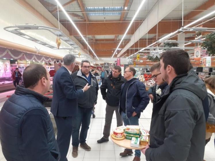 Discussion avec Thierry Aumont, directeur général du magasin Leclerc de Bernay.