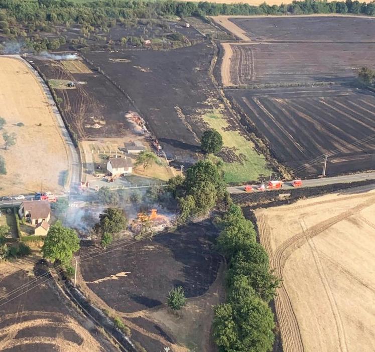 1500 hectares de cultures et végétation sont partis en fumée le 25 juillet dernier.