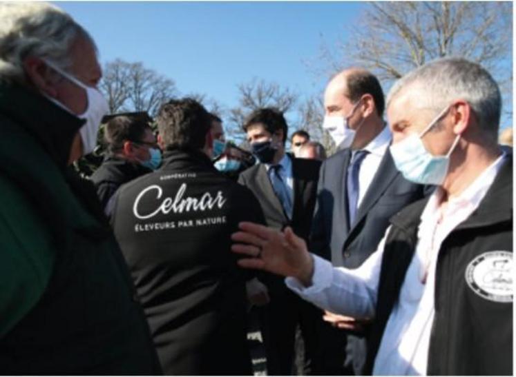 Jean Castex et Julien Denormandie en visite dans la Creuse.