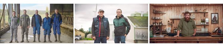 De g.à d. : le Gaec de La Dame de Haye, le groupe Lepage et la Ferme fromagère de Suscinio.