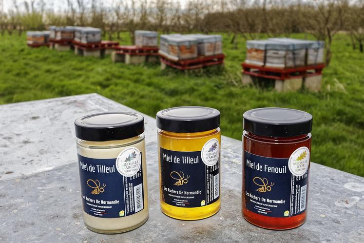 Le miel de tilleul a décroché la médaille d'argent et le miel de fenouil, la médaille d'or.