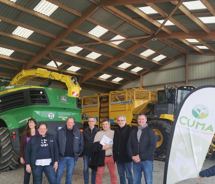 De g. à d. : Céline Collet, Gaëlle Guyomard, Jean-François Chauveau, Gilles Picard, Guillaume Burel, Denis Letellier, Vincent Leborgne sont prêts à accueillir tout le monde le 16 mai à Beuzevillette.