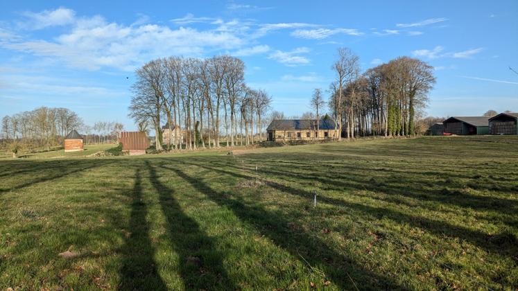 Prairie, site de mesure de l'Observatoire de croissance de l'herbe (Foucart 76).