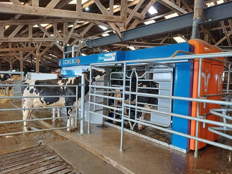 Le robot n'étant pas saturé, cela permettra aux vaches de continuer à pouvoir pâturer.