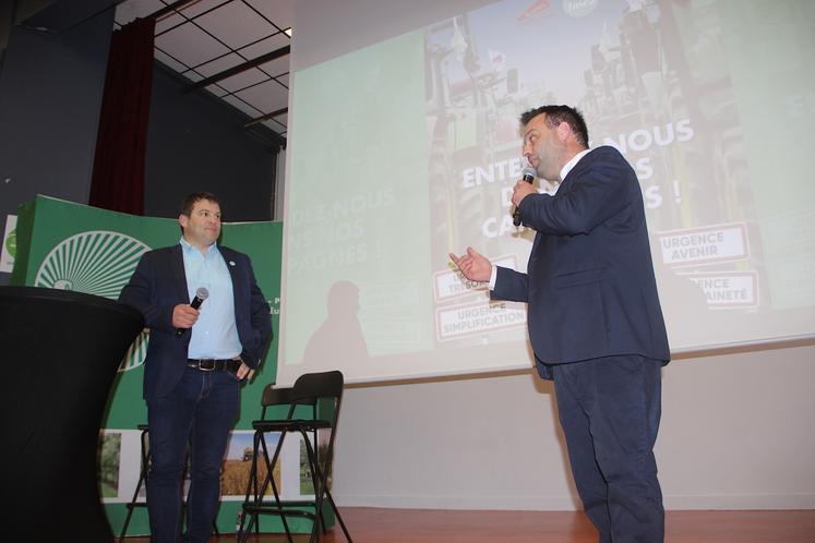 Yohann Barbe (porte-parole de la FNSEA et président de la FNPL) a dénoncé "des ONG qui vivent de revendications et d'exonération d'impôts. Elles grandissent chaque jour et nous pourrissent la vie". Il a évoqué également le militantisme dans certaines administrations, "le sujet n'est pas législatif, c'est une histoire de personnes".