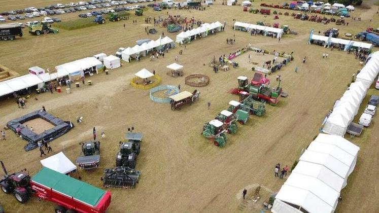 Photo aérienne du festival 2024.