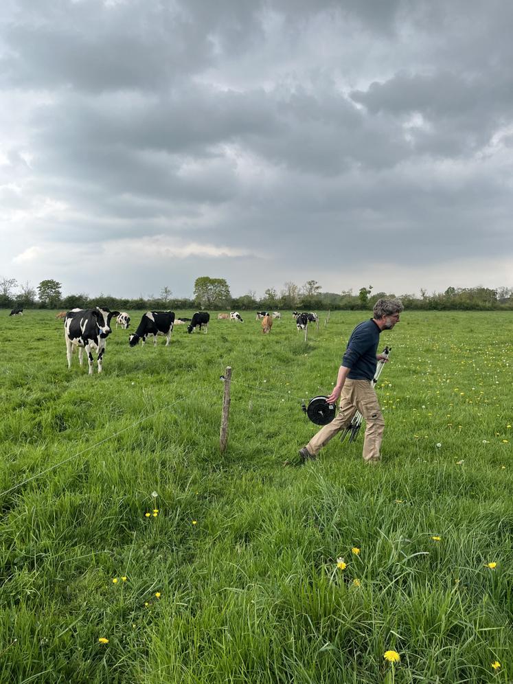 Basé à Cintray (27), il est à la tête d'un troupeau de 65 vaches laitières.