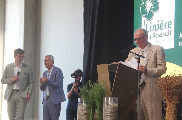 Le triumvirat de l'entreprise : Simon Den-Haerinck (directeur de production), Laurent Vallée (directeur général adjoint) et Jean-Louis Maurice (directeur général). "Nous ne fonctionnons pas du tout de la même façon" s'est-on amusé.