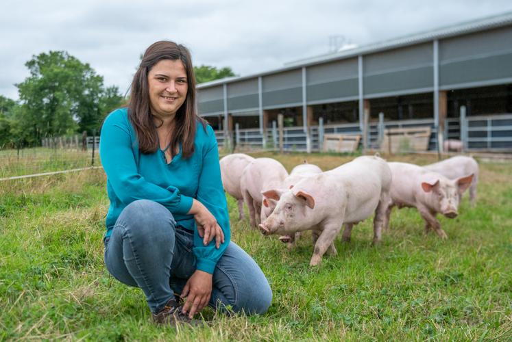 Laura Behotas, 31 ans, agricultrice dans l'Eure, est finaliste dans la catégorie installation.