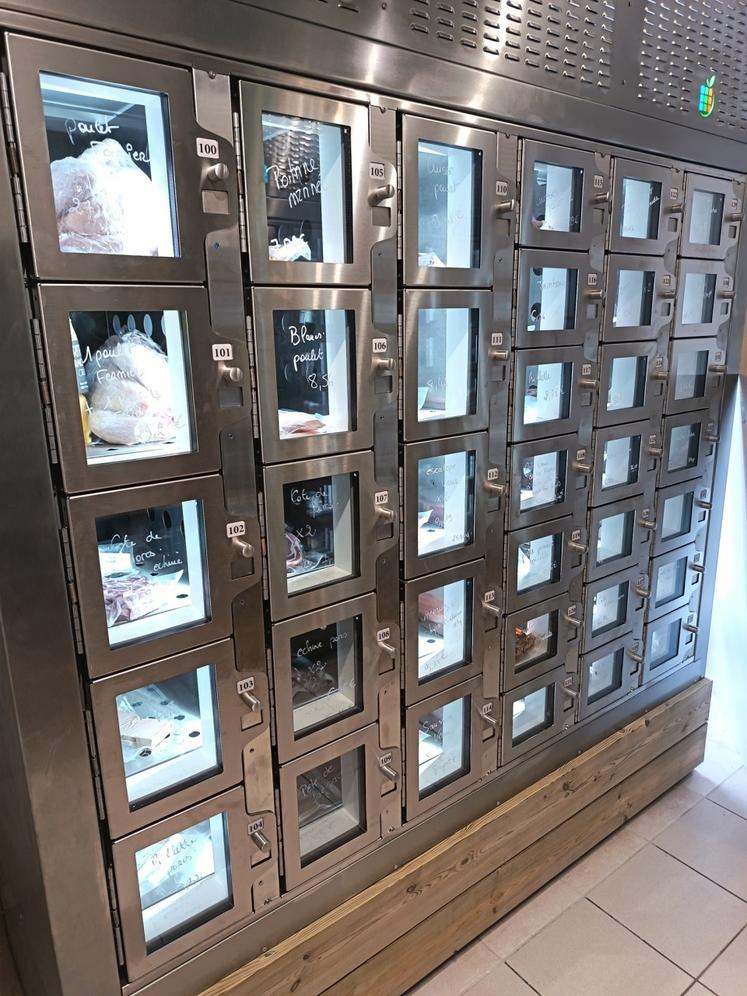 Deux tiers des casiers sont réfrigérés.