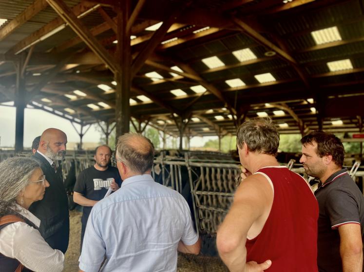 FNSEA 27 : le préfet écoute les préoccupations du terrain.