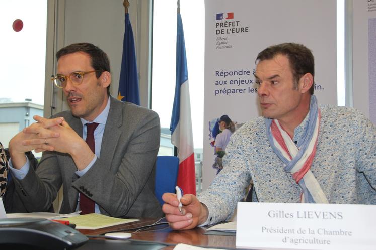 Gilles Lievens, président de la Chambre d'agriculture de l'Eure.
