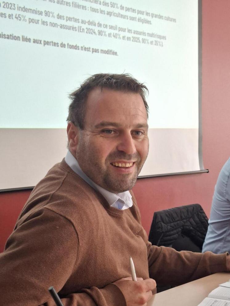 Amaury Levesque, président de la FNSEA 27.