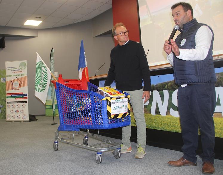 Amaury Levesque et Laurent Duclos : "voulez-vous que l'agriculture se casse la gueule comme l'industrie ?", ont interrogé le président et le secrétaire général de la FNSEA 27.