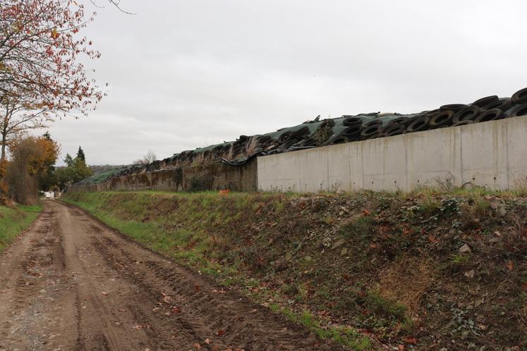 La faune sauvage ne peut plus accéder au silo de maïs depuis que le mur a été prolongé.