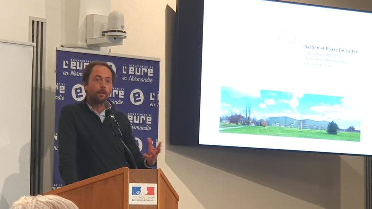 Témoignage de M. De Sutter, agriculteur engagé dans un projet innovant d'irrigation.
