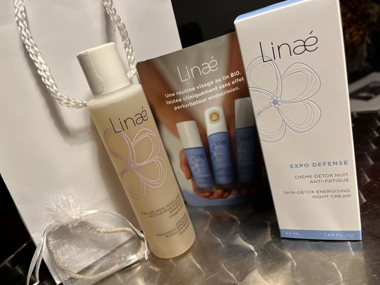 Des soins de beauté à base de lin, que l'on doit à Stéphanie et Sandra qui ont créé la société Linaé, ont été offerts en guise de cadeau de bienvenue.