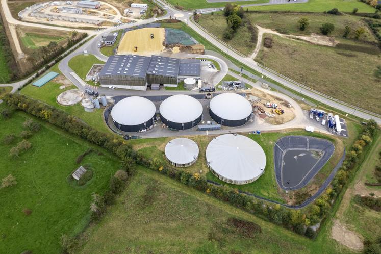 L'unité collective de méthanisation Agrigaz Vire.